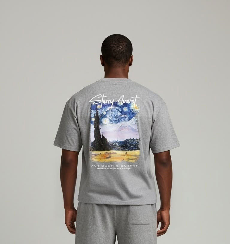 Armenoid Van Gogh & Saryan – Starry Ararat T-shirt