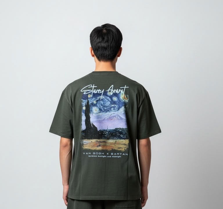 Armenoid Van Gogh & Saryan – Starry Ararat T-shirt