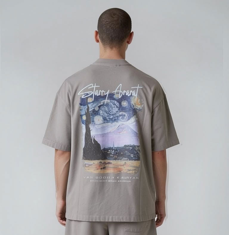 Armenoid Van Gogh & Saryan – Starry Ararat T-shirt